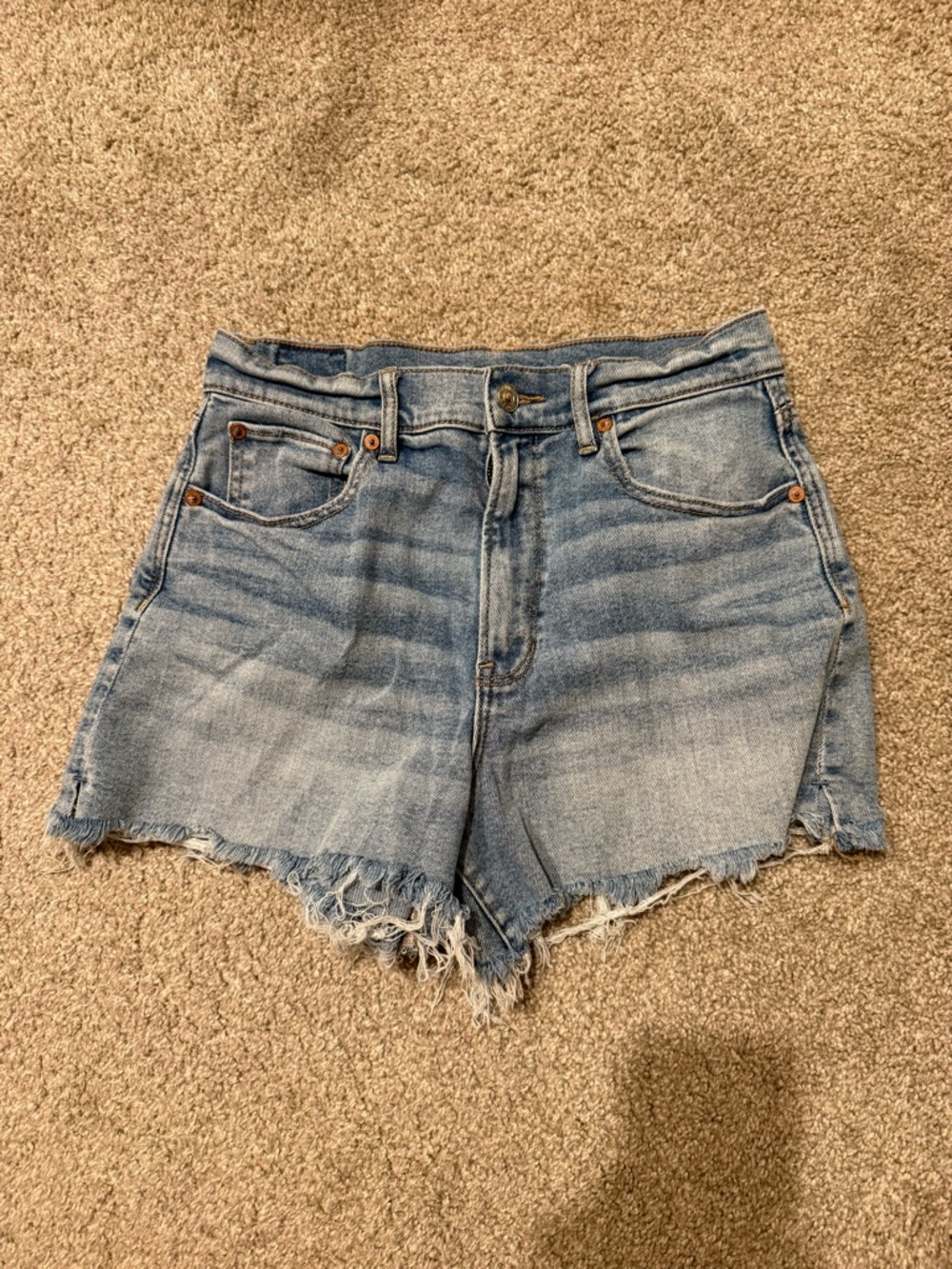 American Eagle Outfitters Light Blue Denim Cutoff Shorts
